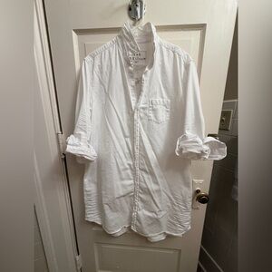 Frank & Eileen Mary White denim Shirt Dress